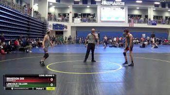 113 lbs Cons. Round 3 - Lincoln Ollom, FREMONT ROSS vs Braedon Dix, HICKSVILLE