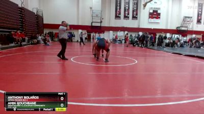 285 lbs Champ. Round 1 - Amin Qouchbane, Unattached Clackamas Community College vs Anthony Bolaños, Simon Fraser (B.C.)