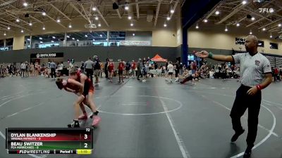 72 lbs Round 2 (4 Team) - Beau Switzer, FCA Hurricanes vs Dylan Blankenship, Virginia Patriots