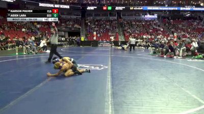 3A-126 lbs Cons. Round 2 - Aiden Lara, Denison-Schleswig vs Karson Pulver, Pleasant Valley