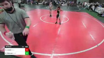 74 lbs Rr Rnd 3 - Andres Lopez, NM Gold vs Kyle Menuez, Chaparral WC