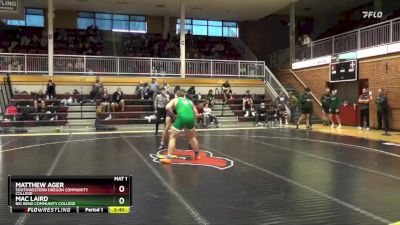 197 lbs Cons. Semi - Mac Laird, Big Bend Community College vs Matthew Ager, Southwestern Oregon Community College