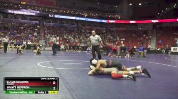 3A-106 lbs Cons. Round 2 - Lucas Stearns, Marion vs Wyatt Heffron, Dowling Catholic