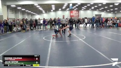 67 lbs Champ. Round 1 - Dominik Coleman, Legacy Dragons vs Jacob Nester, Virginia Elite Wrestling Club