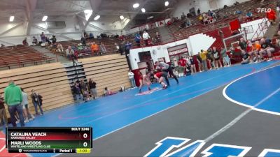 125 lbs 3rd Place Match - Catalina Veach, Kankakee Valley vs Marli Woods, Whiteland Wrestling Club