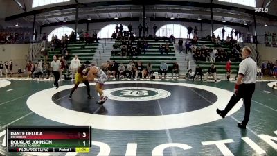 215 lbs Semifinal - Douglas Johnson, St. Frances Academy vs Dante DeLuca, Don Bosco