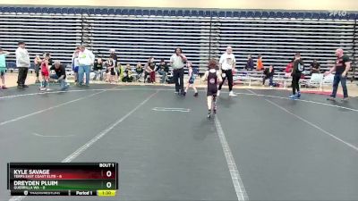 52 lbs Round 1 (6 Team) - Kyle Savage, Terps East Coast Elite vs Dreyden Pluim, Guerrilla WA