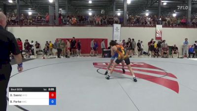 61 kg Round Of 128 - David Saenz, Wyoming Wrestling Reg Training Ctr vs Bryce Parke, Kwc