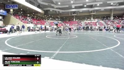 88 lbs Cons. Round 2 - Leland Holden, Ponca City vs Miles Torczon, Duncan