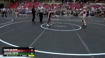 75 lbs Round 1 (6 Team) - Emmeline Berry, Nebraska Wrestling Academy vs Analena Thrash, Midwest Misfitz Pink