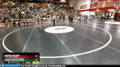 120 lbs Cons. Semi - Aaiden Walker, Lovell Middle School vs Kaiden (Sean) Perry, Wyoming Indian Middle School