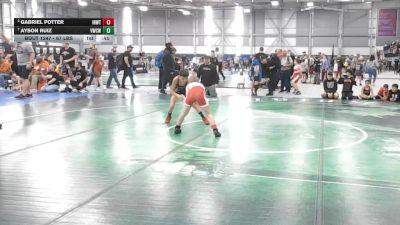 67 lbs Quarters - Ayson Ruiz, Victory Wrestling-Central WA vs Gabriel Potter, Inland Northwest Wrestling Training Center