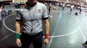 90 lbs Quarterfinal - Jameson Zierott, Louisville Wrestling Club vs Brayden Vazquez, Dorchester