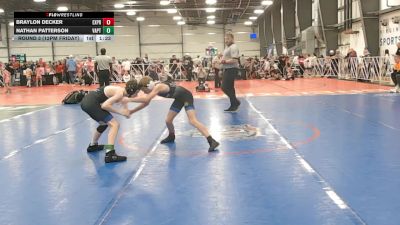84 lbs Round 3 (12pm Friday) - Braylon Decker, Terps Xpress vs Nathan Patterson, VA. Patriots