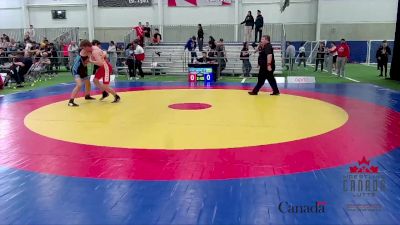 71kg 5th Place Match - Klarke Pierce, Strathcona WC vs Noah Savoie, Club De Lutte Acadie Bathurst