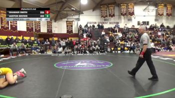 135 lbs 5th Place Match - Auston Brown, United Local HS vs Shamari Smith, South Dade High School