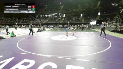 Quarterfinal - Liza Krueger, Groton Area vs Jewel Gannon, Canton