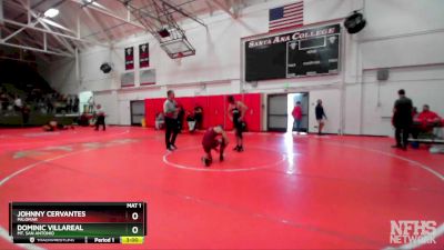 133 lbs Cons. Round 2 - Dominic Villareal, Mt. San Antonio vs Johnny Cervantes, Palomar