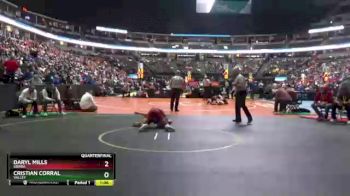 126 lbs Quarterfinal - Daryl Mills, Sierra vs Cristian Corral, Valley