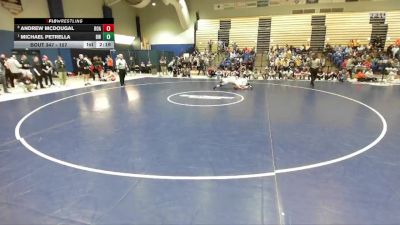 157 lbs Semifinal - Michael Petrella, Baldwin Wallace vs Andrew McDougal, Roanoke College