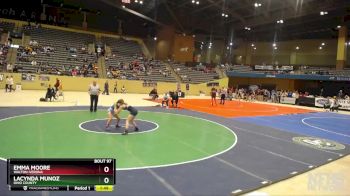 100 lbs Quarterfinal - Emma Moore, Walton-Verona vs Lacynda Munoz, Ohio County