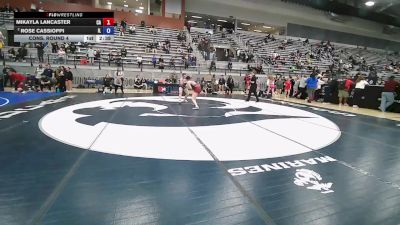 U23 Women - 72 lbs Cons. Round 4 - Mikayla Lancaster, CA vs Rose Cassioppi, IL