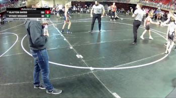 95 lbs Champ. Round 2 - Klayton Bates, CWO vs Ryker Wegner, Impact Wrestling Club