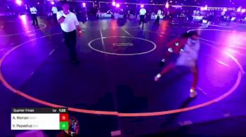 102 lbs Quarterfinal - Adrian Roman, South East Polk vs Valentine Popadiuc, 505 Wc