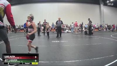 55 lbs Semis (4 Team) - Jett Cavazos, Backyard Brawlers Gold vs Luke Autin, Backyard Brawlers Red