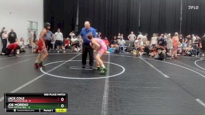 120 lbs Placement (4 Team) - Jack Cole, Team Gotcha Blue vs Joe Moreno, Team Gotcha Red