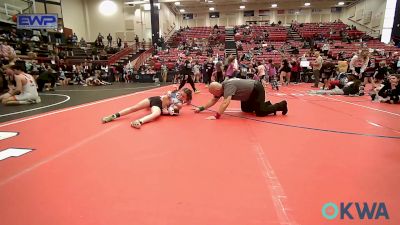 90 lbs Semifinal - Ariana Thomas, Sisters On The Mat Pink vs Kinsley Peters, Husky Girls