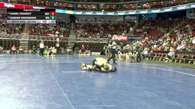 3A-190 lbs Cons. Round 3 - Daniel Dhabolt, Ankeny Centennial vs Zander Wedemeier, Waverly-Shell Rock