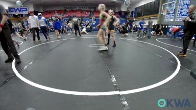 91 lbs Final - Madisson Lopez, Clinton Youth Wrestling vs Harper Churchwell, Norman Grappling Club