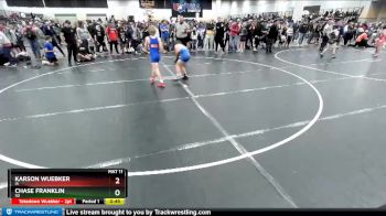 92 lbs Cons. Round 3 - Chase Franklin, SD vs Karson Wuebker, IA