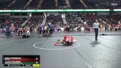 130 lbs Semifinal - Luke Clydesdale, Norton vs Jacob Fahlgren, Tonganoxie Wrestling Club