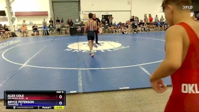 136 lbs Round 2 (8 Team) - Tynan Justice, Oklahoma Blue vs Ruger Pennington, Tennessee