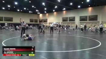50 lbs Finals (2 Team) - Eli Brown, Indiana Assassins vs Blake Winkie, Iowa Black