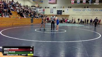 113 lbs Cons. Round 2 - Sean Molnar, Century vs Griffin Steenson, Newberg