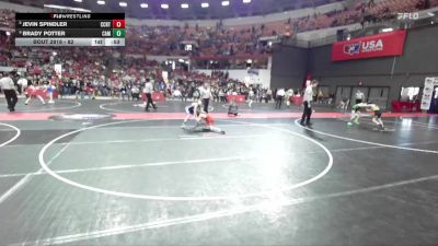 82 lbs Semifinal - Brady Potter, Campbellsport vs Jevin Spindler, Stratford