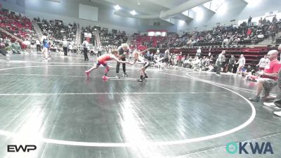 58 lbs Consi Of 4 - Railey Barnes, Mannford Pirate Youth Wrestling vs Kaidyn Camper, Caney Valley Wrestling