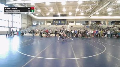 144 lbs Champ. Round 2 - Tristen Roberts, Lehi vs Kohen Church, Riverton High School