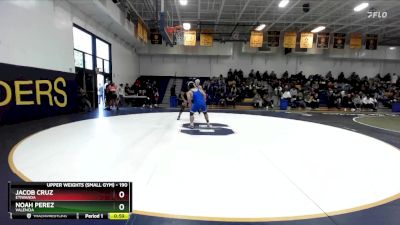 190 lbs Cons. Round 3 - Jacob Cruz, Etiwanda vs Noah Perez, Valencia