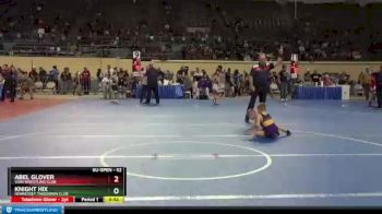 52 lbs Cons. Round 4 - Abel Glover, Vian Wrestling Club vs Knight Hix, Hennessey Takedown Club