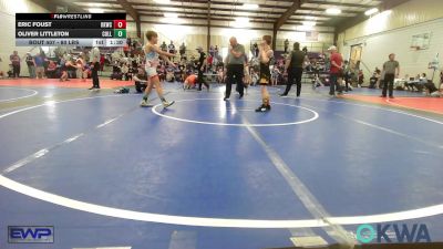 80 lbs Rr Rnd 2 - Eric Foust, Keystone Kids Wrestling Club vs Oliver Littleton, Collinsville Cardinal Youth Wrestling