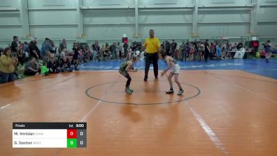 50 lbs Final - Mazin Hmidan, Donahue Wrestling Academy vs Gavin Saxton, West Virginia Wild