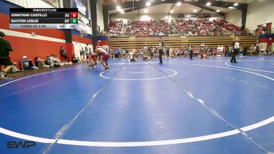 132 lbs Consi Of 8 #2 - Jonathan Castillo, Jenks vs Daxton Leslie, Sapulpa