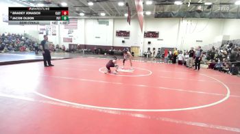 120 lbs Semifinal - Bradey Jonasch, Killingly vs Jacob Olson, Putnam