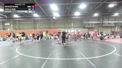 24 lbs Rr Rnd 1 - Brynlee Myers, Maine Trappers White - GK8E vs Noella Thiel, Lady Warriors United - GK8E