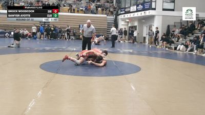 165 lbs Round Of 32 - Brock Woodcock, Southern Illinois vs Sawyer Ayotte, Clarion