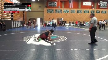 133 lbs Semifinal - Dominic Marquez, Cuesta vs Shelby Cannon, Victor Valley College